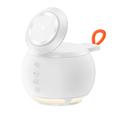HT-571 5-i-1 magnetisk trådløs lader med Bluetooth-høyttaler og nattlys - hvit