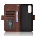 HTC U24 Pro Lommebok-deksel med Kortholder - Brun