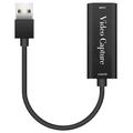 HU-02 HDMI til USB 3.0-videokort / streamingadapter - svart