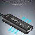 HU-02 HDMI til USB 3.0-videokort / streamingadapter - svart