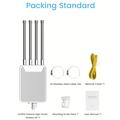 HW1800M Utendørs AX1800 WiFi 6 trådløs ruter / WiFi-forsterker - 4 stk. 7 dBi-antenner