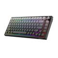 HXSJ X81 mekanisk tastatur med 81 taster og tre driftsmoduser - svart