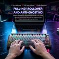 HXSJ X81 mekanisk tastatur med 81 taster og tre driftsmoduser - svart