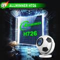 HY300F bærbar projektor i fotballform - WiFi 6, Android 14 - hvit / svart