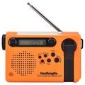 HanRongDa HRD-900 Campingradio med Lommelykt og SOS Alarm - Oransje