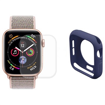 Hat Prince Apple Watch Series SE 3/SE (2022)/SE/6/5/4 Full Beskyttelsessett - 40mm - Mørkeblå