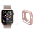 Hat Prince Apple Watch Series SE/6/5/4 Full Beskyttelsessett - 44mm - Rosa
