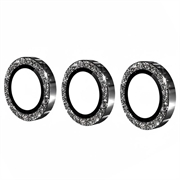 Samsung Galaxy S26/S26 Pro Hat Prince Glitter Kamera Linse Beskyttelse - Svart