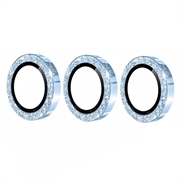 Samsung Galaxy S26/S26 Pro Hat Prince Glitter Kamera Linse Beskyttelse - Blå