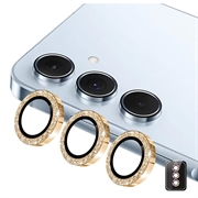 Samsung Galaxy S26/S26 Pro Hat Prince Glitter Kamera Linse Beskyttelse - Gull