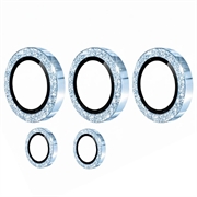 Samsung Galaxy S26 Ultra Hat Prince Glitter Kamera Linse Beskyttelse - Blå