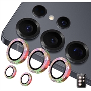 Samsung Galaxy S26 Ultra Hat Prince Glitter Kamera Linse Beskyttelse - Fargerik