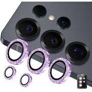 Samsung Galaxy S26 Ultra Hat Prince Glitter Kamera Linse Beskyttelse - Lilla