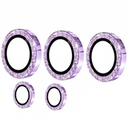 Samsung Galaxy S26 Ultra Hat Prince Glitter Kamera Linse Beskyttelse - Lilla