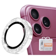 iPhone 18 Pro/18 Pro Max Hat Prince Glitter Kamera Linse Beskyttelse - Sølv