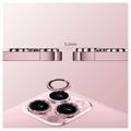 Hat Prince Glitter iPhone 14 Pro/14 Pro Max Kamera Linse Beskyttelse - Rosa
