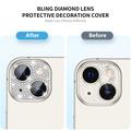 iPhone 15/15 Plus Hat Prince Glitter Kamera Linse Beskyttelse