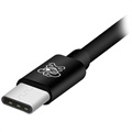 Hat Prince HC-13 USB-C / 3.5mm & Type-C Audio-adapter - Svart