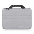 Haweel 14" MacBook-veske med praktisk tilbehørsrom og bærestropp - Grå