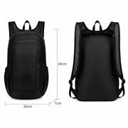 Haweel HWL7033 Kompakt sammenleggbar lettvektsryggsekk - Svart