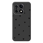 OnePlus 15 Slim TPU-deksel med hjertemønster - svart
