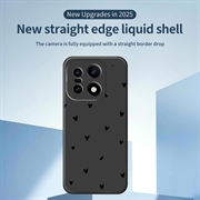 OnePlus 15 Slim TPU-deksel med hjertemønster - svart