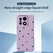 OnePlus 15 Slim TPU-deksel med hjertemønster - Lilla / Svart