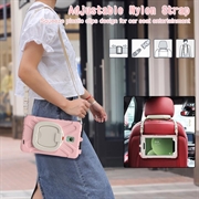 Samsung Galaxy Tab Active5 Heavy Duty 360 Deksel med Håndrem - Rosa / Hvit