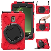 Samsung Galaxy Tab Active5 Heavy Duty 360 Deksel med Håndrem - Rød / Svart