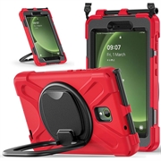 Samsung Galaxy Tab Active5 Heavy Duty 360 Deksel med Håndrem - Rød / Svart
