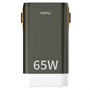 Hepu XXL HP211 60000mAh Powerbank med 2xUSB-C PD, 4xUSB-A - 65W - Svart