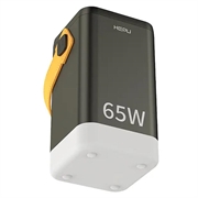 Hepu XXL HP211 60000mAh Powerbank med 2xUSB-C PD, 4xUSB-A - 65W - Svart