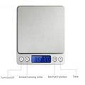 Digital kjøkkenvekt med høy nøyaktighet - 3000g/0.1g - Sølv