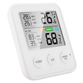 Høyt Presisjons Digitalt Termometer / Fuktighetsmåler TS-9909 - Hvit