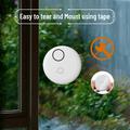 Høysensitiv dør-/vindusalarm - 130dB glassknusningsdetektor med fjernkontroll