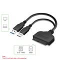 Høyhastighets USB 3.0 til SATA-adapterkabel for 2.5" HDD og SSD