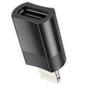 Hoco UA17 Lightning/USB-C Adapter - USB 2.0, 5V/2A - Svart