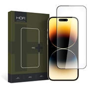 iPhone 15 Hofi Premium Pro+ Skjermbeskyttere Panzerglass - Svart Kant
