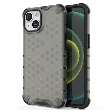 Honeycomb Armored iPhone 14 Plus Hybrid-deksel - Svart
