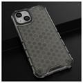 Honeycomb Armored iPhone 14 Plus Hybrid-deksel - Svart