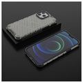 Honeycomb Armored iPhone 14 Pro Hybrid-deksel - Svart
