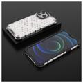 Honeycomb Armored iPhone 14 Pro Max Hybrid-deksel - Gjennomsiktig
