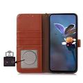 Honor 200 Smart/X7c 4G/5G Lommebok-deksel i Lær med RFID - Brun