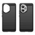 Honor 400 Børstet TPU-deksel - karbonfiber - svart