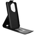 Honor 400 Pro vertikalt flip-etui med stativ - svart