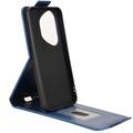 Honor 400 Pro vertikalt flip-etui med stativ - mørkeblå