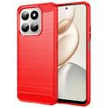 Honor 400 Smart/X7d 4G børstet TPU-deksel - karbonfiber