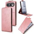 Honor 500 vertikalt flip-etui med stativ