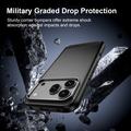Honor 600/600 Pro Børstet TPU-deksel - karbonfiber - svart