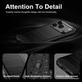 Honor 600/600 Pro Børstet TPU-deksel - karbonfiber
